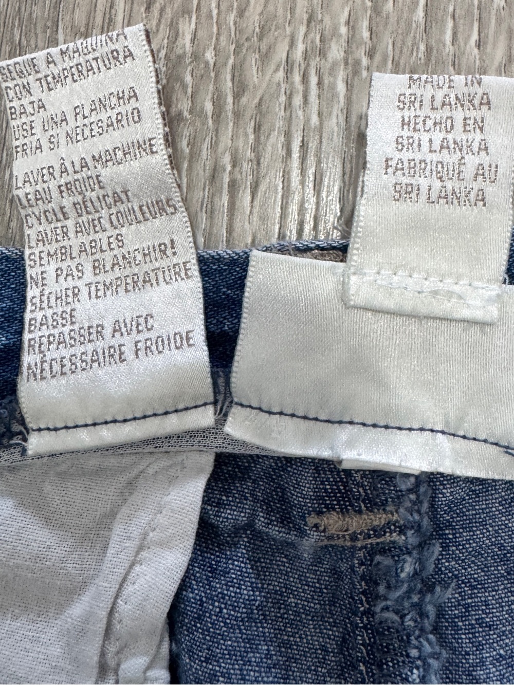 Denim Button-Front Mini Shorts - Blue - Picture 10 of 10